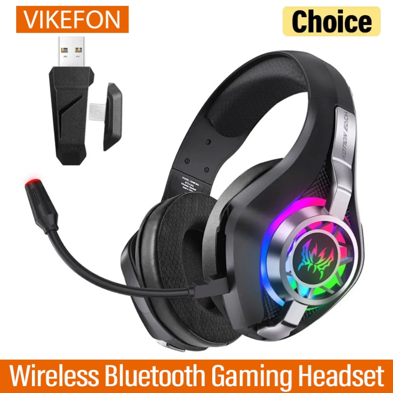 Gaming Headset Rgb - Auriculares inalámbricos Bluetooth GS400 Ultra 2,4G