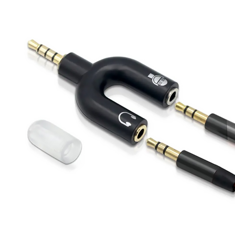 Adaptador de micrófono divisor - Earphone Splitter Jack reseña y precio